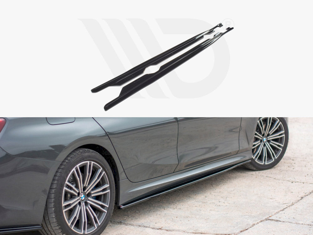 Side Skirts Diffusers For BMW 3 G20 M-Pack - Textured