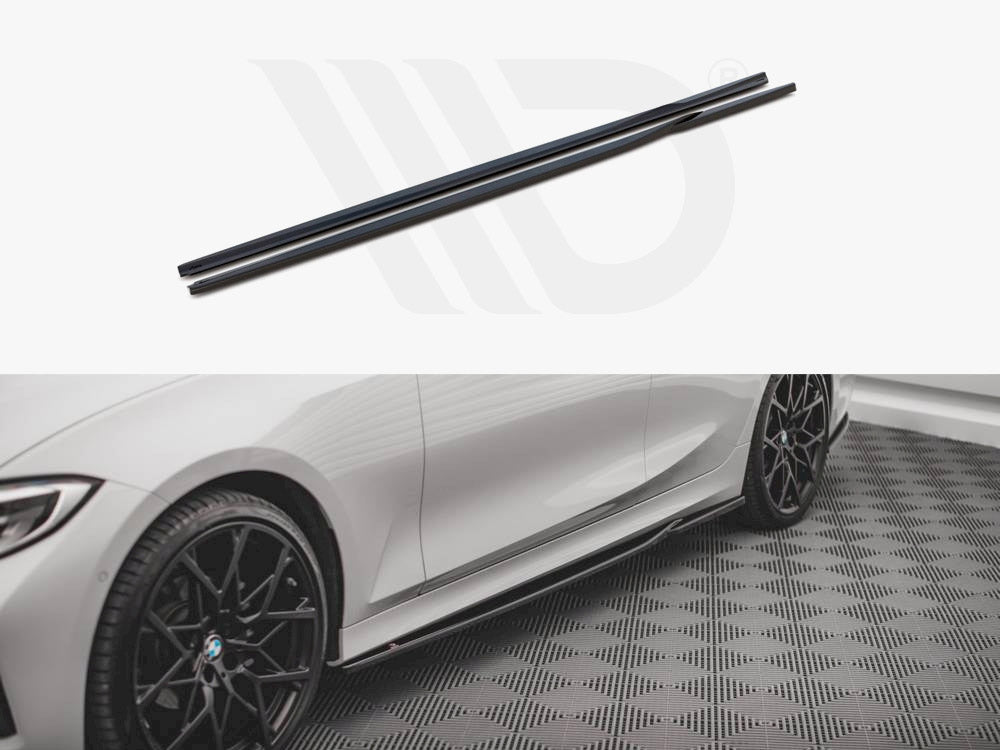 Side Skirts Diffusers BMW 3 G20 / G21 - Gloss Black