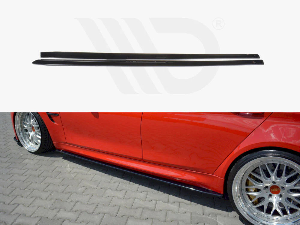 Side Skirts Diffusers V.1 BMW M3 F80 - Textured