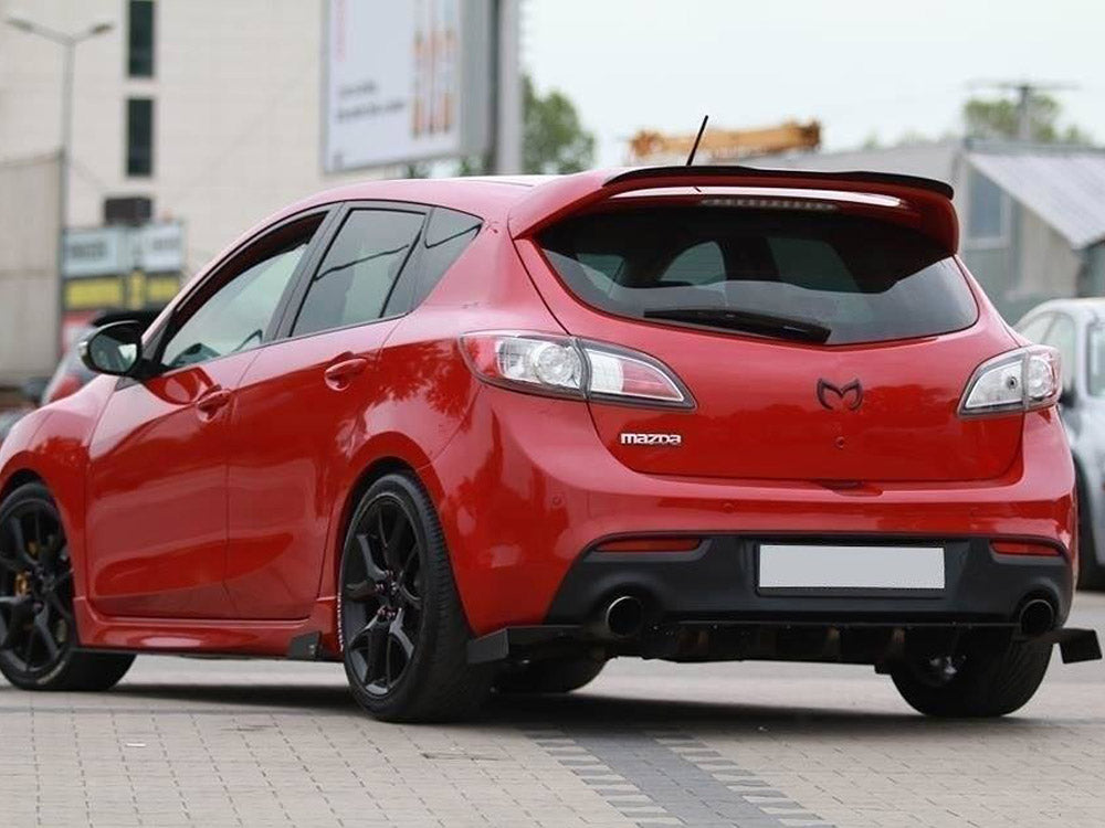 Rear Side Splitters Mazda 3 MK2 MPS - Gloss Black