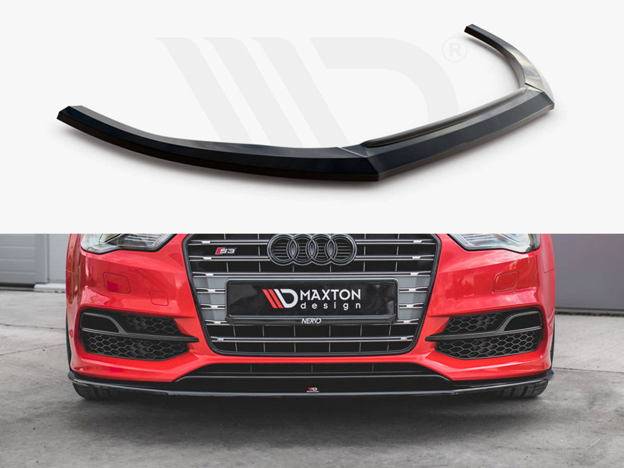 Front Splitter V.1 Audi S3 / A3 S-Line 8V Sedan / Cabrio-T