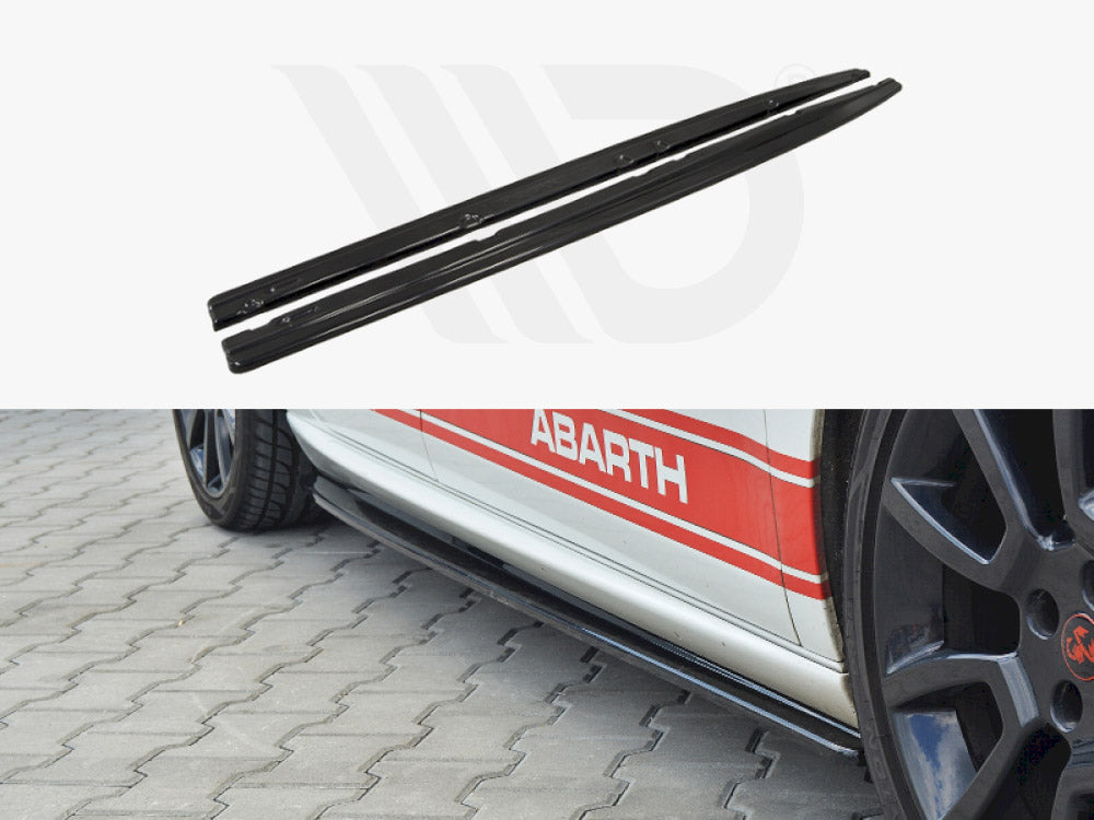 Side Skirts Diffusers Fiat Bravo MK 2 Sport - Gloss Black