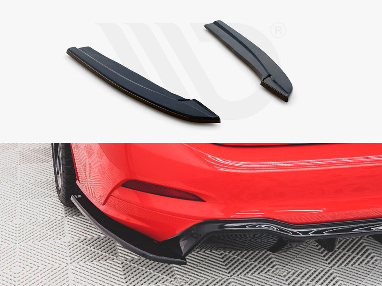Rear Side Splitters For V.3 Ford Focus ST-Line Estate MK4-CL