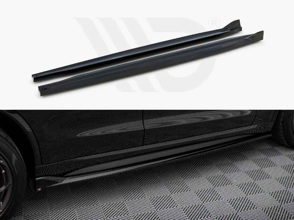 Side Skirts Diffusers Alfa Romeo Stelvio - Gloss Black