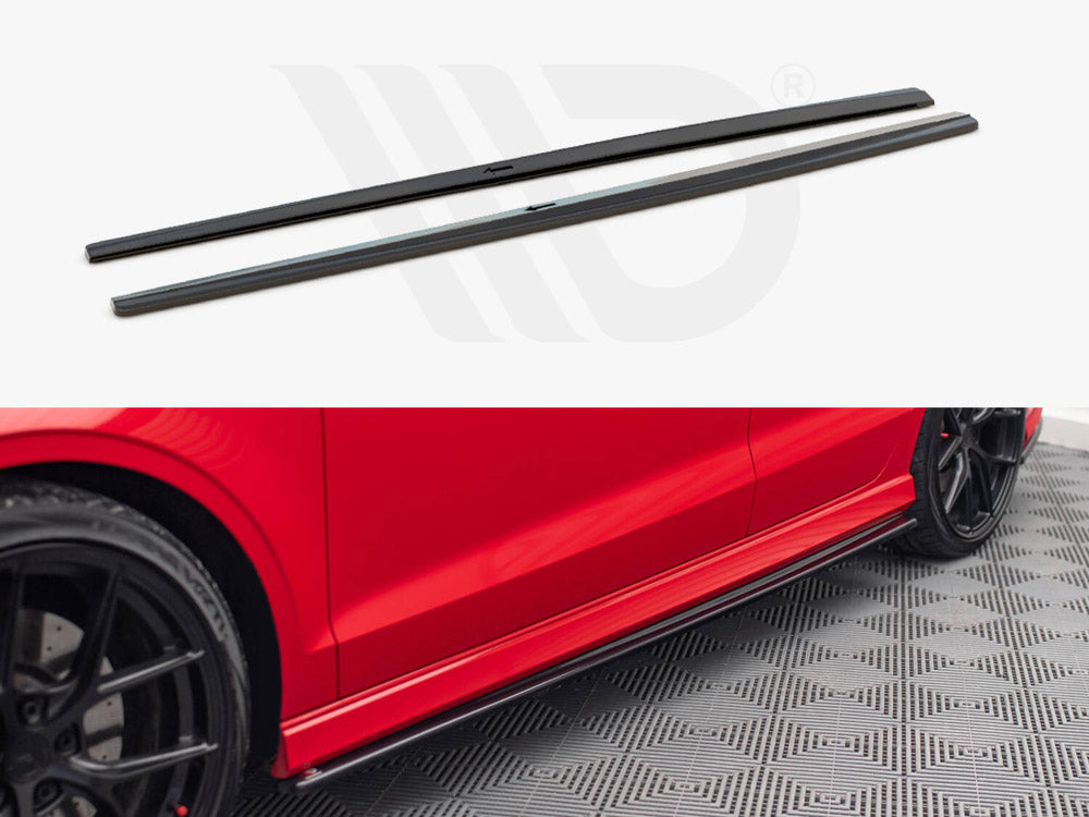 Side Skirts Diffusers V.1 Audi S3/A3 S-Line 8V/8V FL Sedan-G