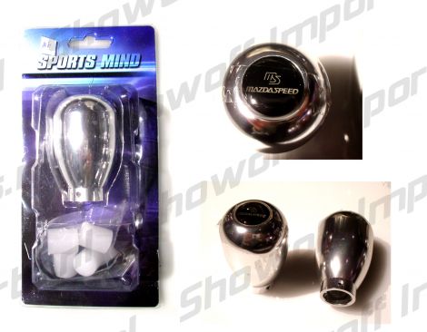 Universal Shift Knob Chrome incl Mazdaspeed Logo