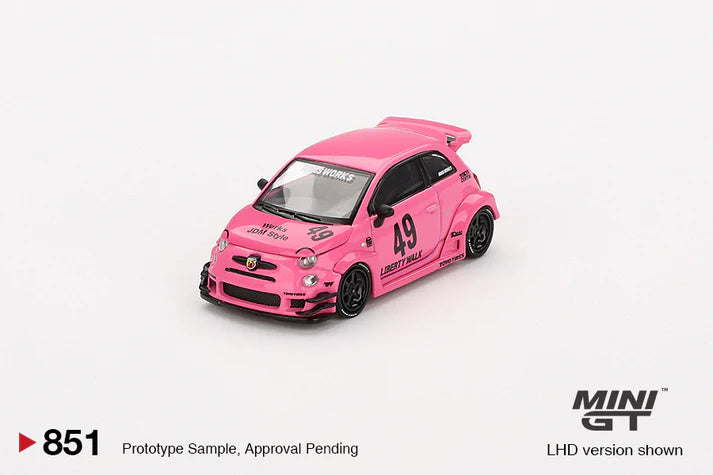 MINI GT - 1/64 Fiat Abarth Abas Works PINK
