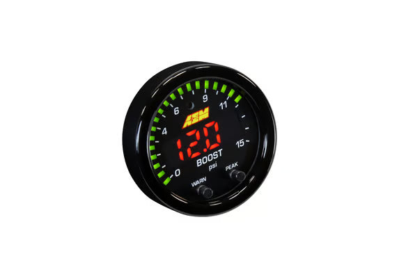 AEM Gauge X GAUGE KIT, FUEL BOOST 15 PSI