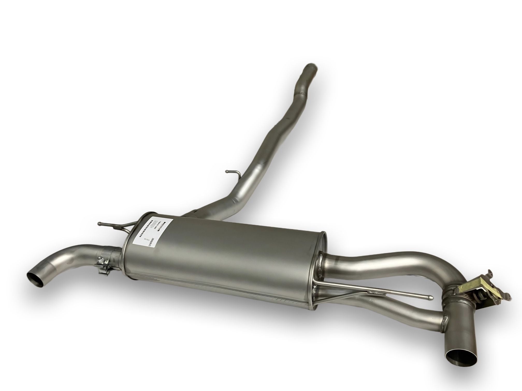Cat-Back System for Mini John Cooper Works F54/F60 (FMK) China / USA / Korea 2x 98mm Street Race Black Chrome Tips