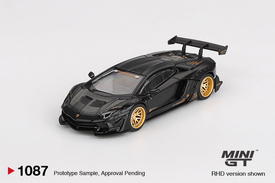 Mini GT - 1/64 Lamborghini Aventador LB WORKS Limited Edition MATTE BLACK 2025