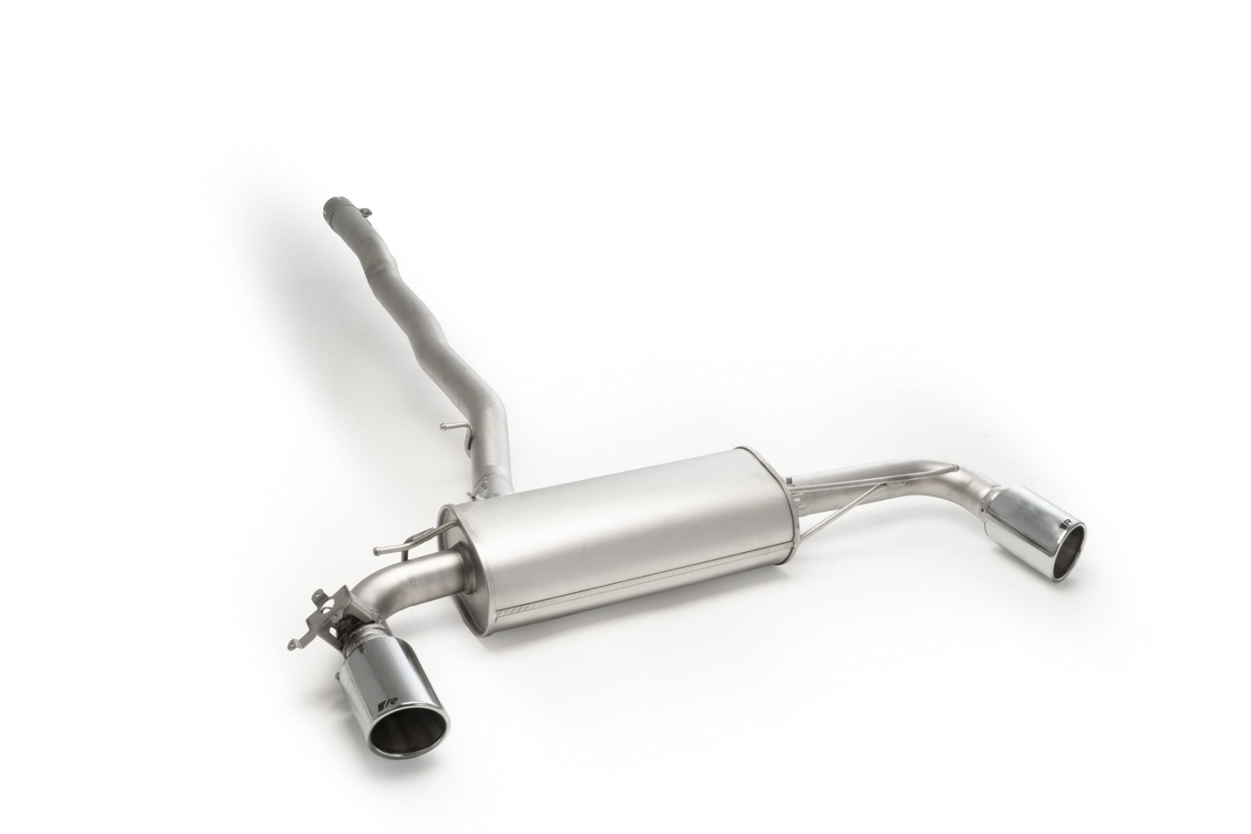 Sport Exhaust Bundle for BMW/Mini - F40 F56 F60 Racing Non-Resonated + Rear Silencer | 2x GT Titanium Scotched Tips (#2)