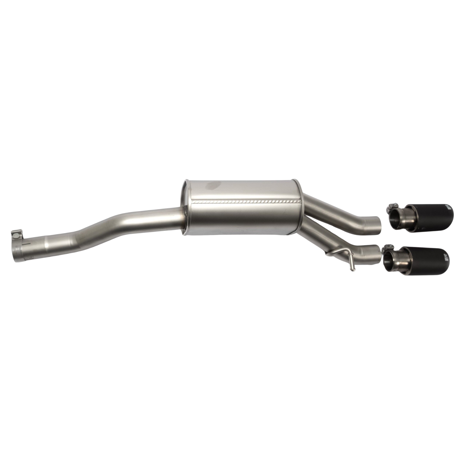 Axle Back Exhaust System for VW Polo 6 AW GTI 2x 84mm Carbon Race Tips