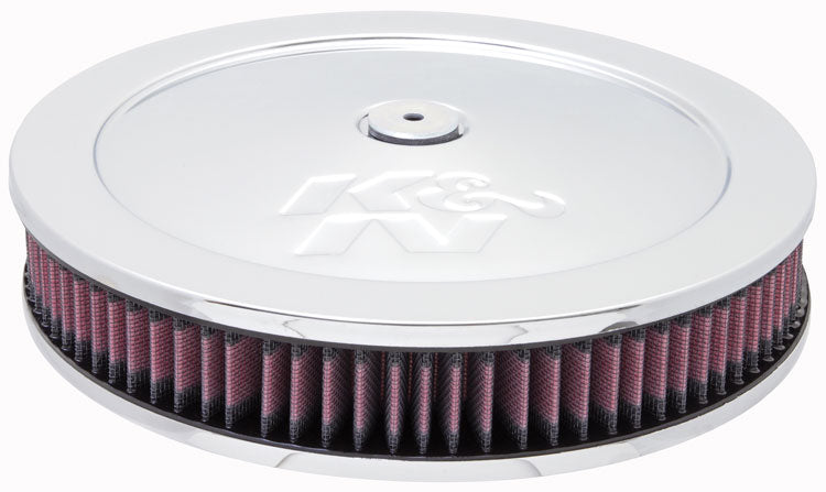 K&N - Round Air Filter Assembly - 5-1/8"FLG, 11"OD, 3-1/4"H, W/VENT (60-1170)