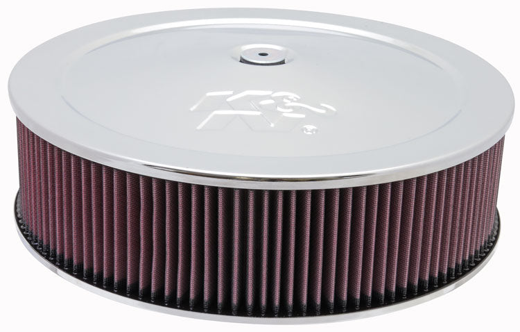 K&N - Round Air Filter Assembly - 5-1/8"FLG 14"DIA 5.62"H, W/VENT (60-1260)