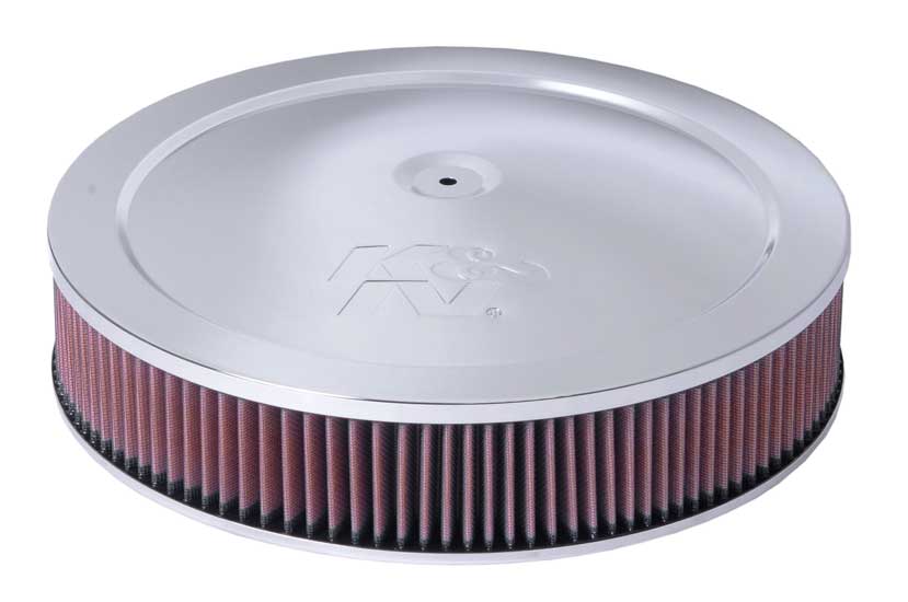 K&N - Round Air Filter Assembly - 5-1/8"FLG 14"DIA 4.62"H, W/VENT (60-1264)