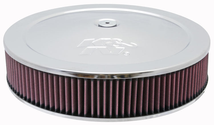 K&N - Round Air Filter Assembly - 5-1/8", 14" X 3.12"H, 7/8" DROP BASE (60-1430)