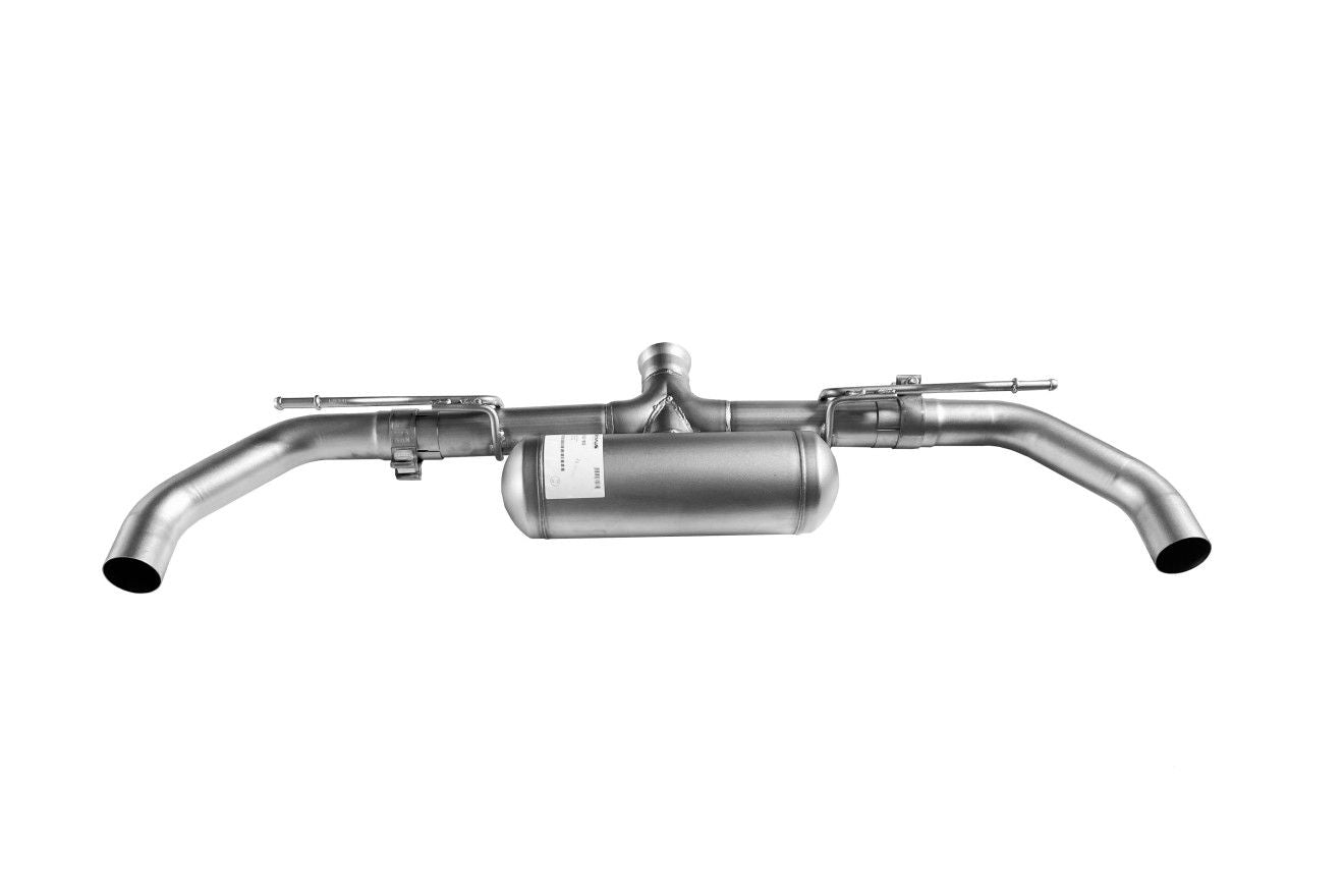 Sport Exhaust for VW Golf 8 CD GTI GPF-Back Front Section + Resonated | 2x GT Titanium Scotched Tips