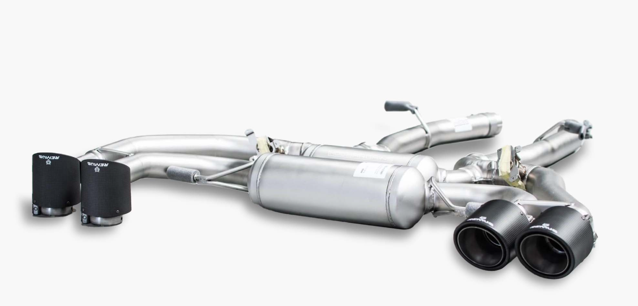 Racing cat-back system for BMW X3 M F97 & Competition 4x GT Titanium Scotched Tips