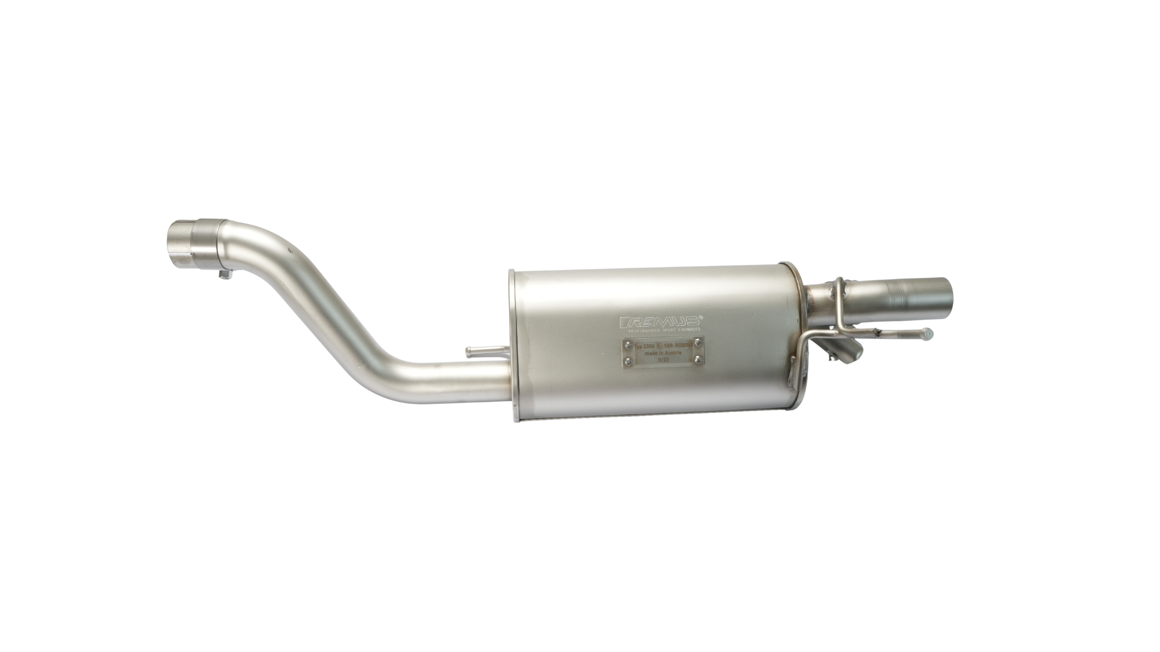 Axle Back Exhaust System for HYUNDAI i20 N Performance Typ BC3 Racing Sport Silencer | 2x 84mm Street Race Black Chrome Tips