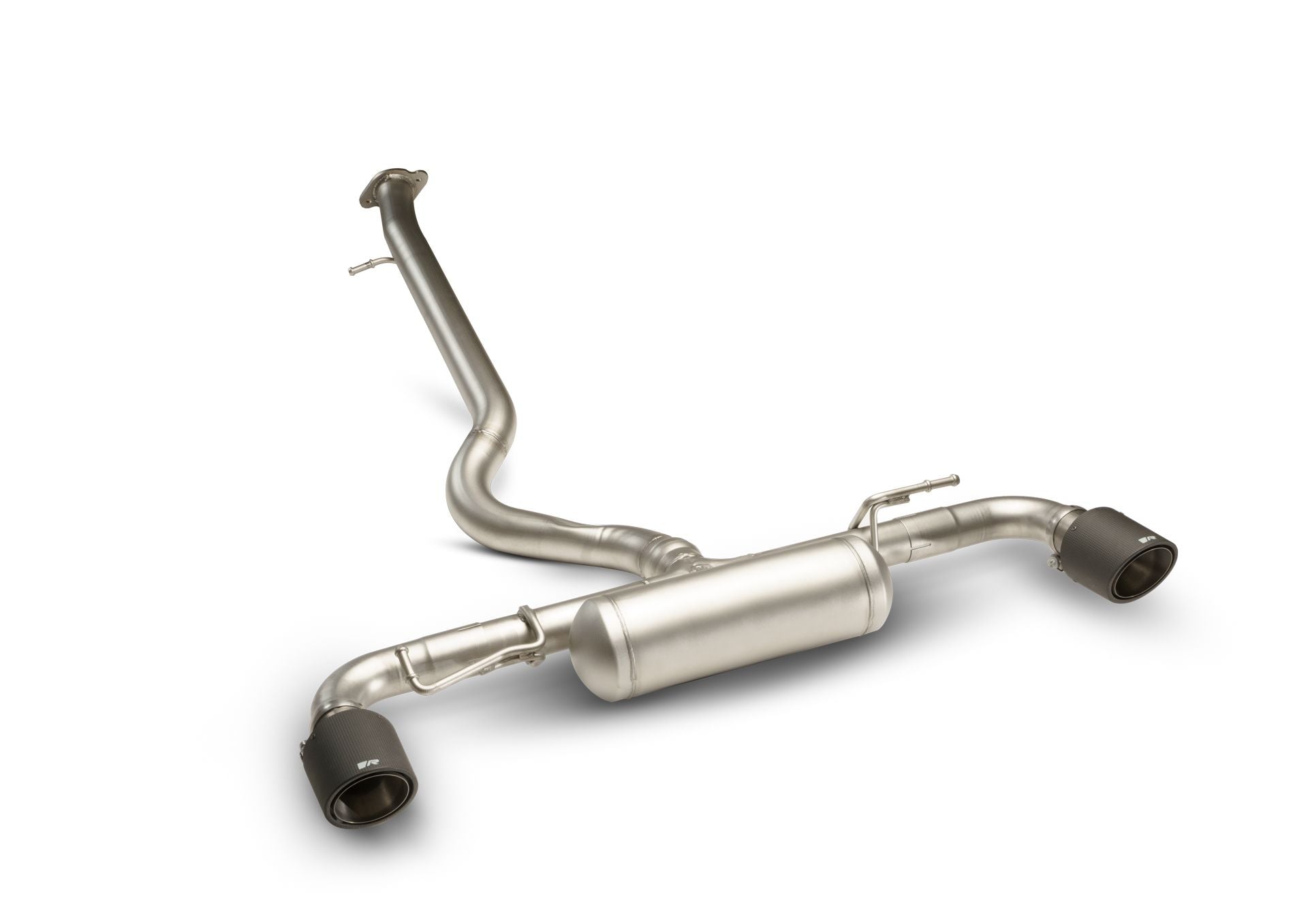 Racing GPF Back System centered for Toyota Yaris 2x GT Titanium Scotched Tips