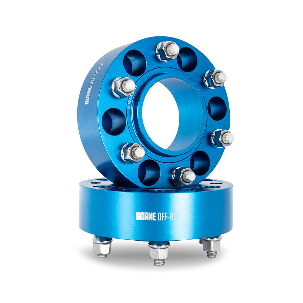 Borne Off-Road Wheel Spacers, 6x139.7, 93.1, 35, M12, Blue