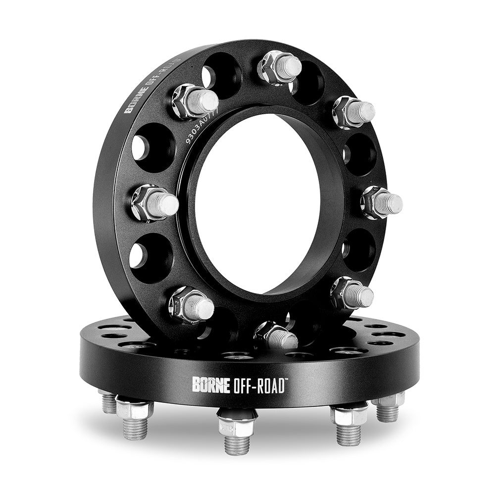 Borne Off-Road Wheel Spacers, 8x180 124.1, 45, M14, Black