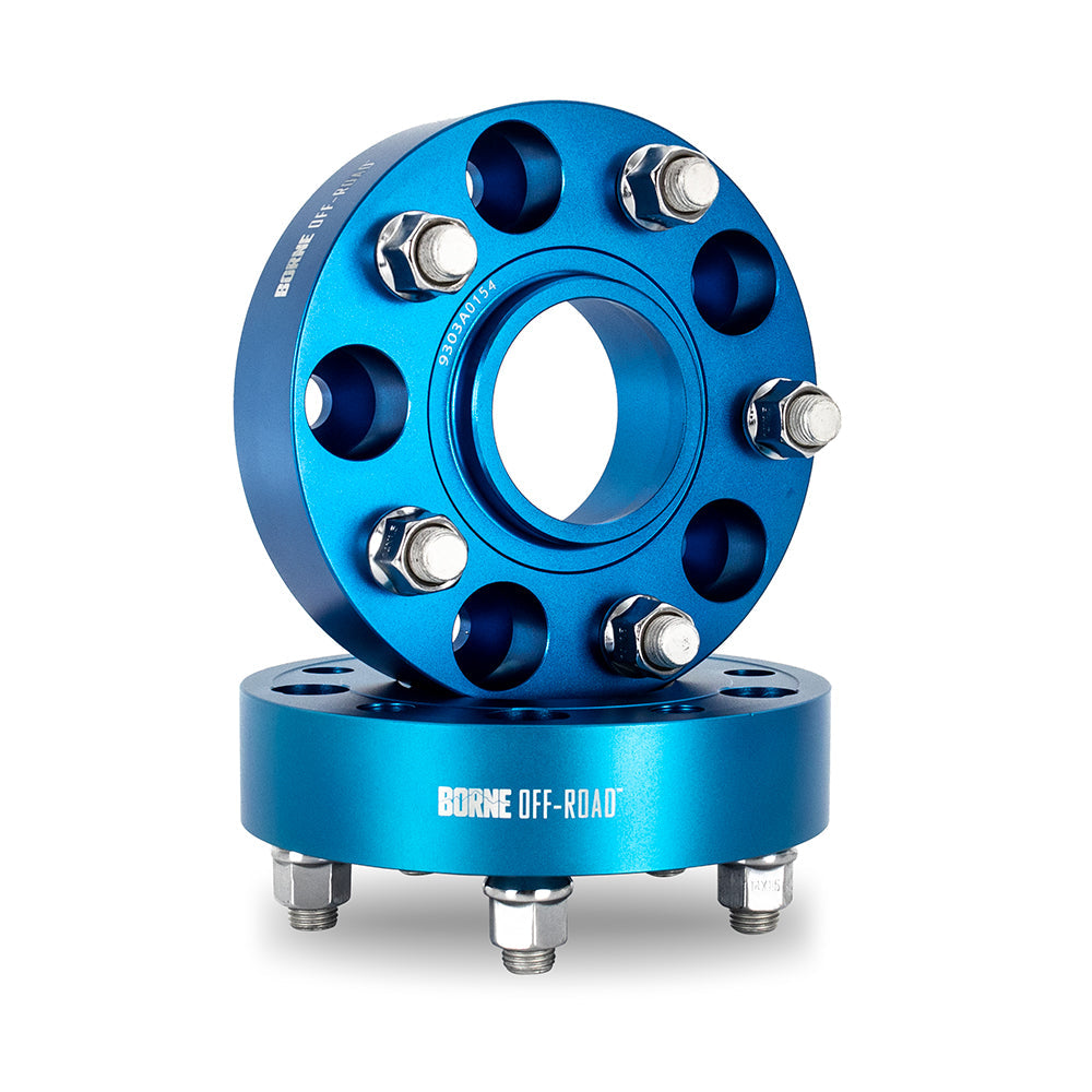 Borne Off-Road Wheel Spacers, 5x127, 71.6, 30, M14, Blue