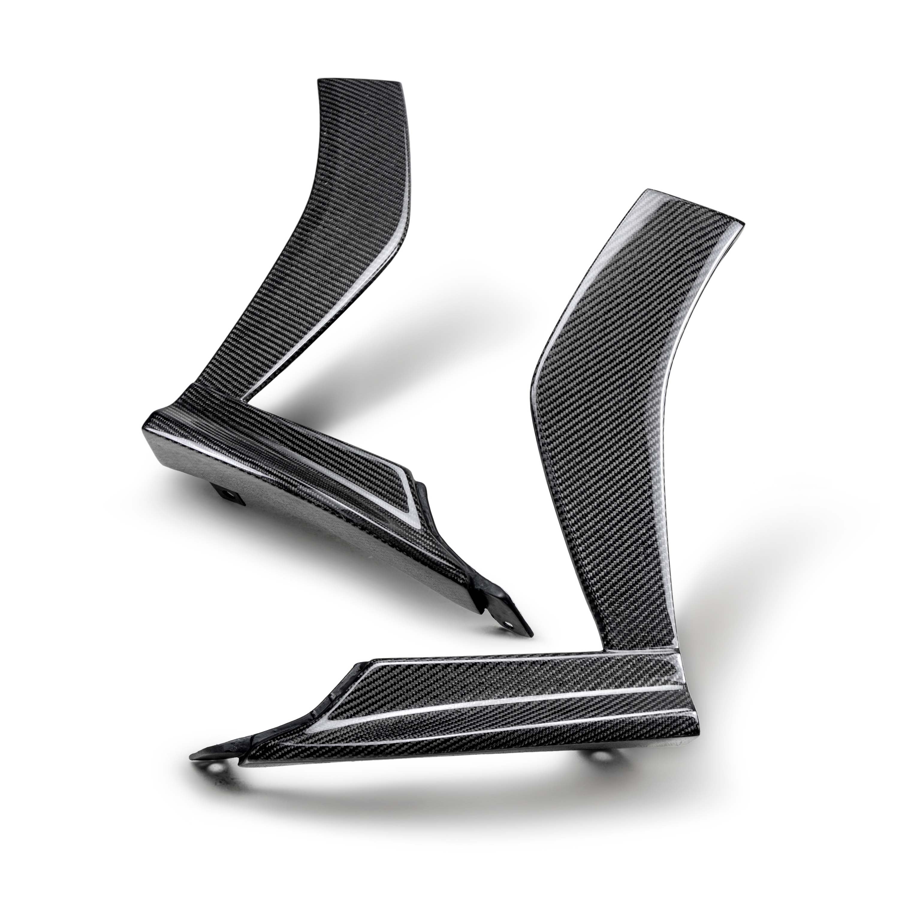 Carbon fiber front bumper trim for 2022-2024 Subaru WRX