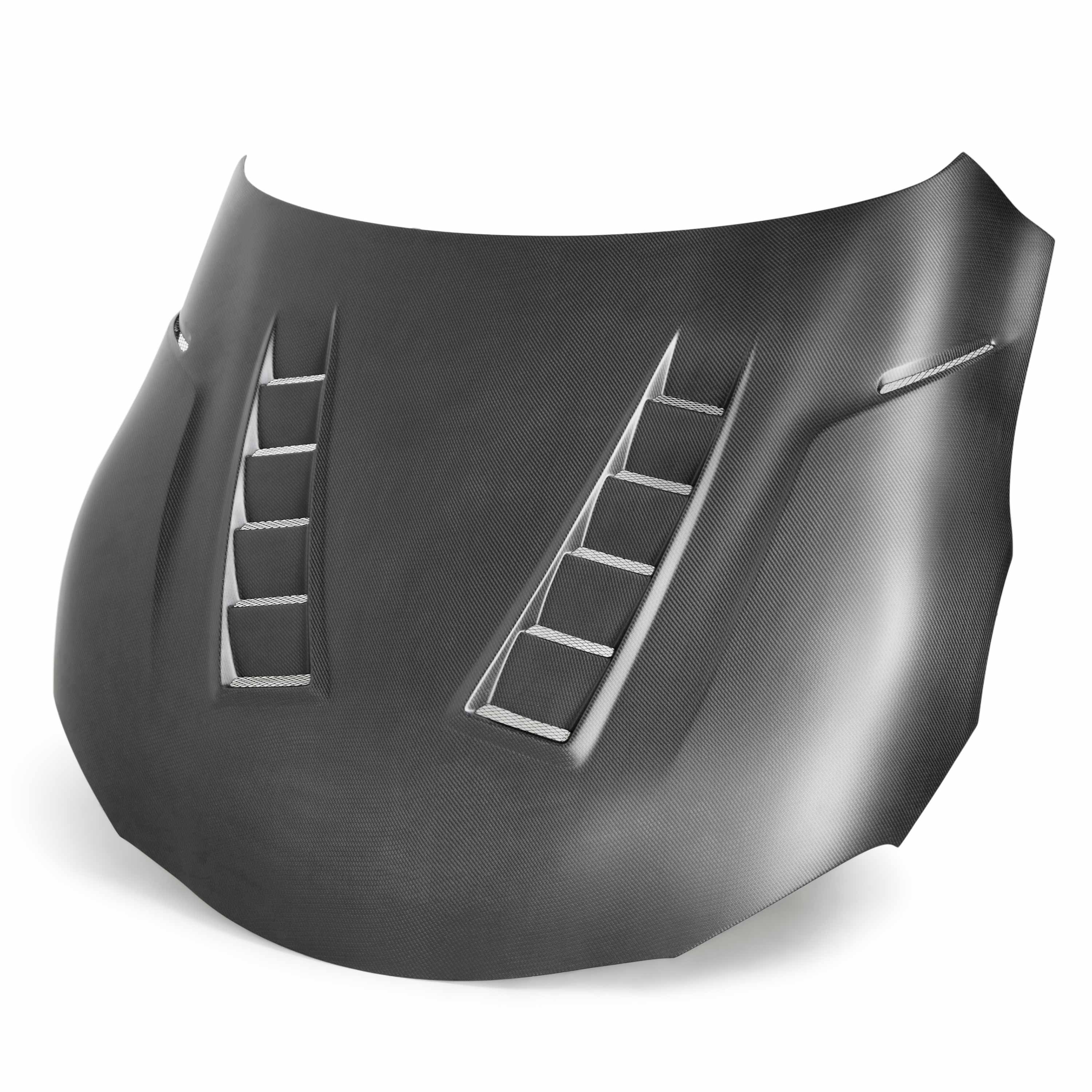 TS-style DRY Carbon fiber hood for 2020-2023 Toyota Supra - Matte finish