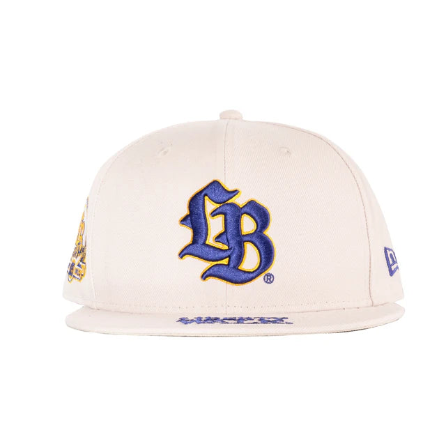 NEWERA 9FIFTY LB CAP Liberty Walk front Logo Stone x Blue