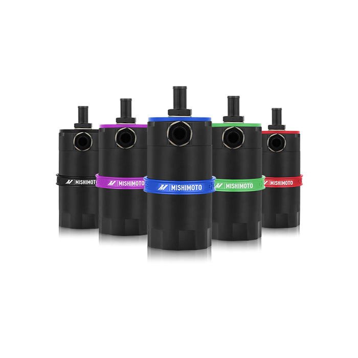 Baffled Oil Catch Can Blue Mishimoto