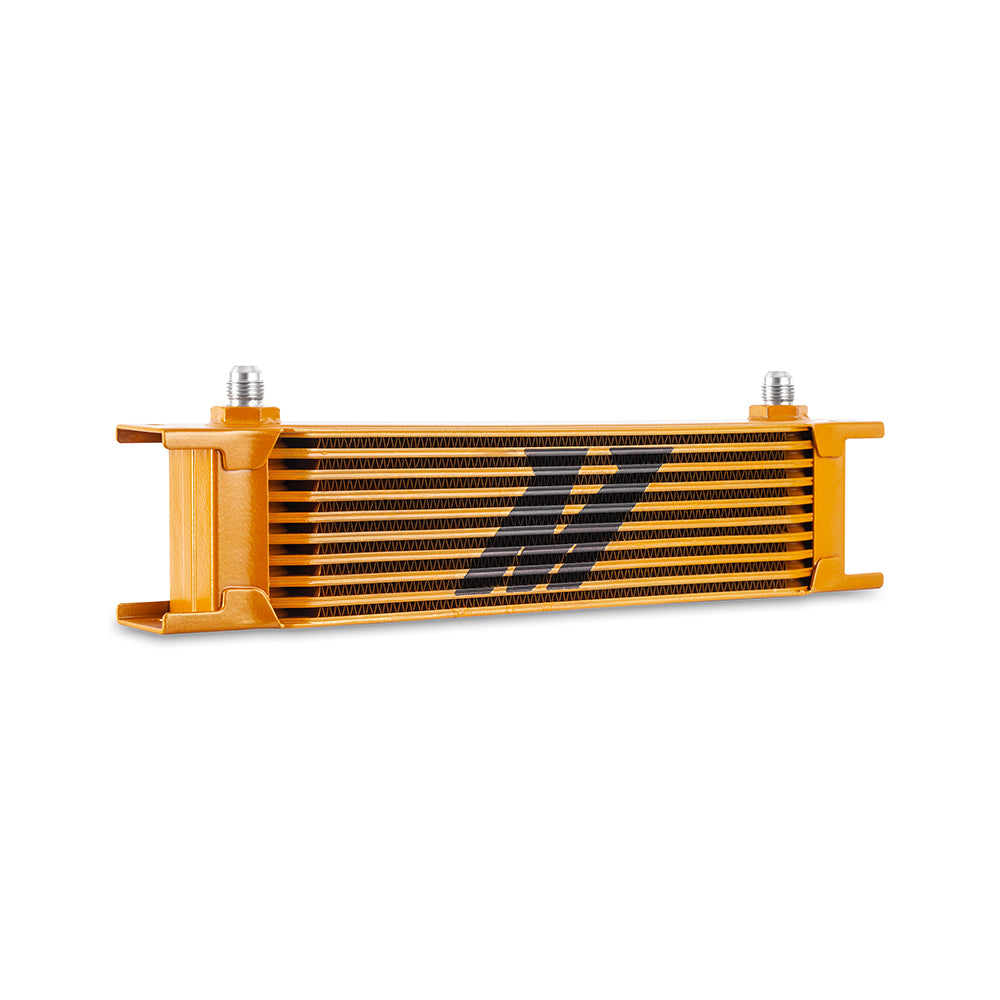 Universal 6AN 10 Row Oil Cooler Gold Mishimoto