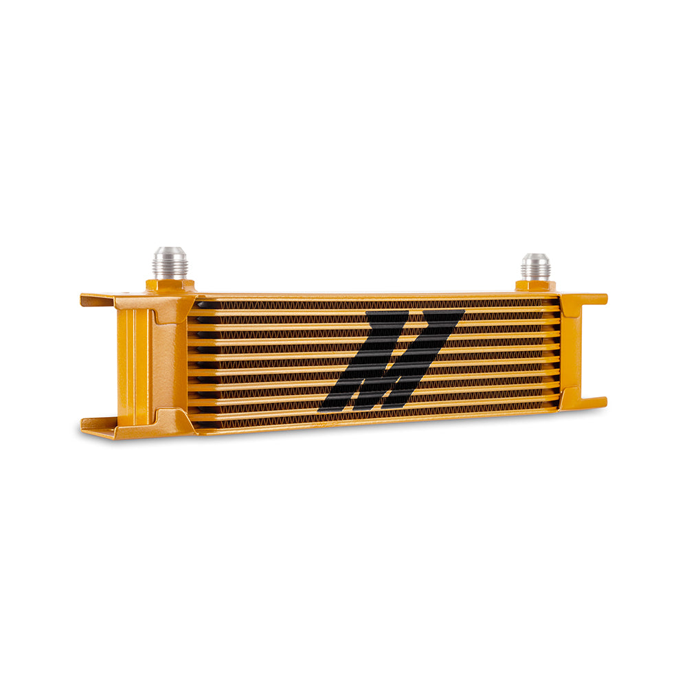 Universal 8AN 10 Row Oil Cooler Gold Mishimoto