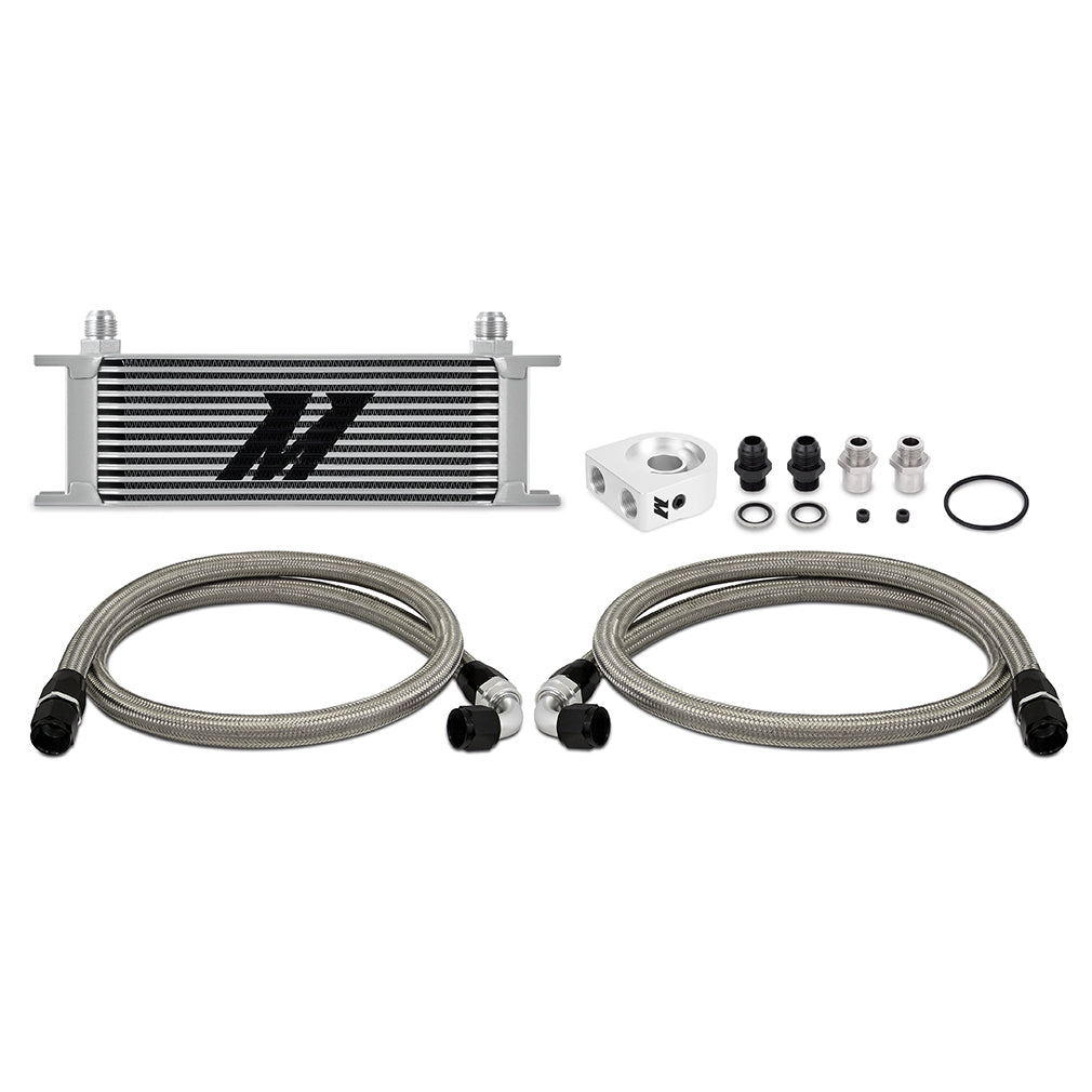 Universal Oil Cooler Kit 13-Row Silver Mishimoto