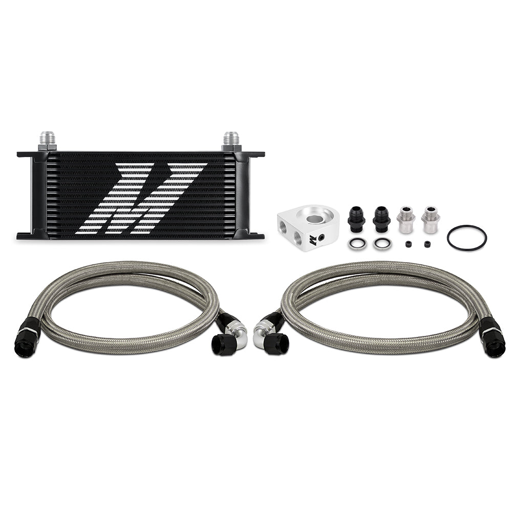 Universal Oil Cooler Kit 16-Row Black Mishimoto