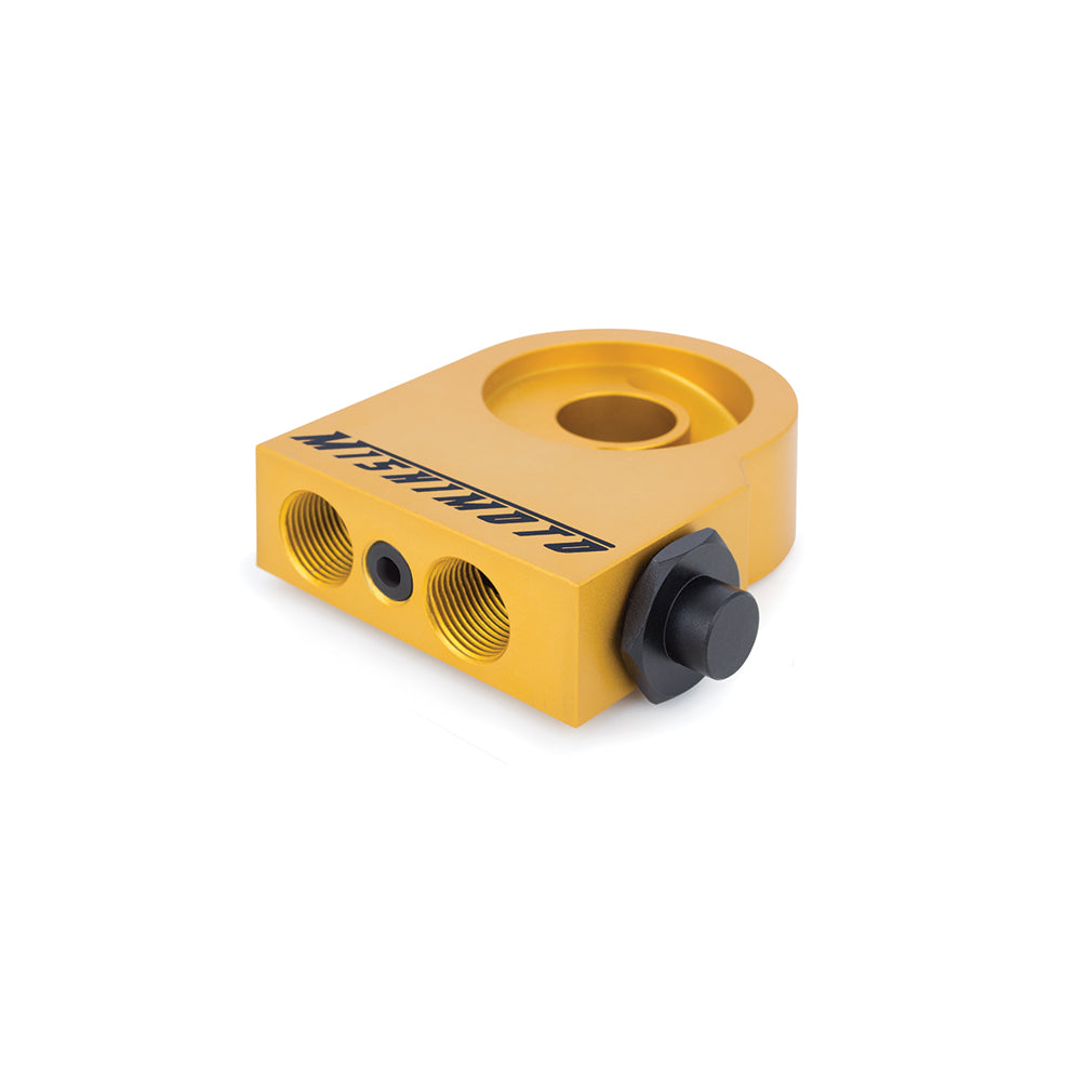 Universal Thermostatic Oil Cooler Kit 34-Row Silver Mishimoto