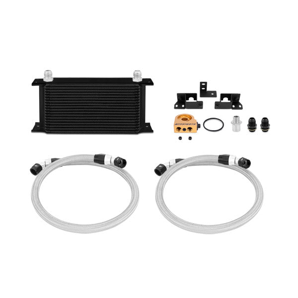 Jeep Wrangler JK 3.8L Thermostatic Oil Cooler Kit, 2007-2011, Black