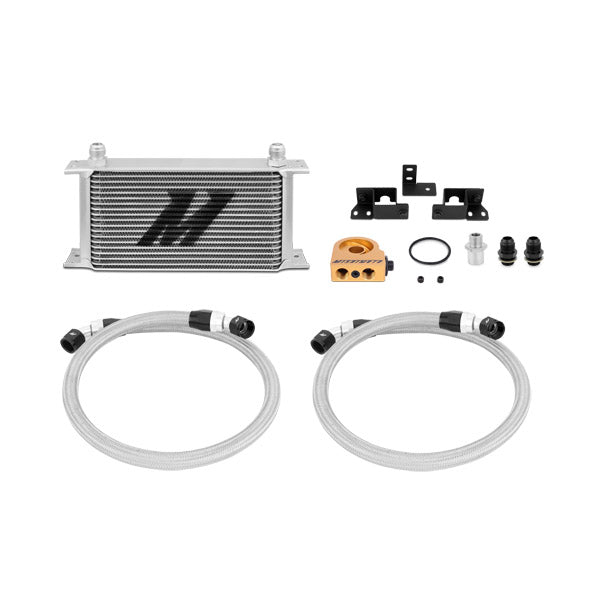 Jeep Wrangler JK 3.8L Thermostatic Oil Cooler Kit, 2007-2011, Silver