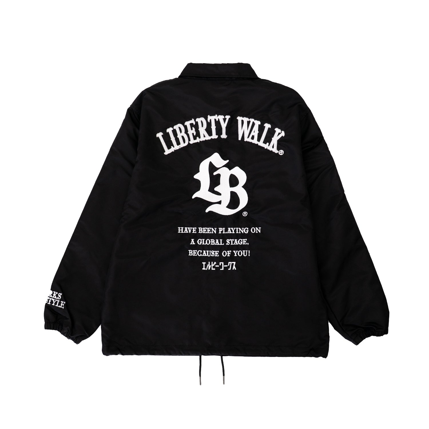 LB Coach Jacket Thorn Logo Black