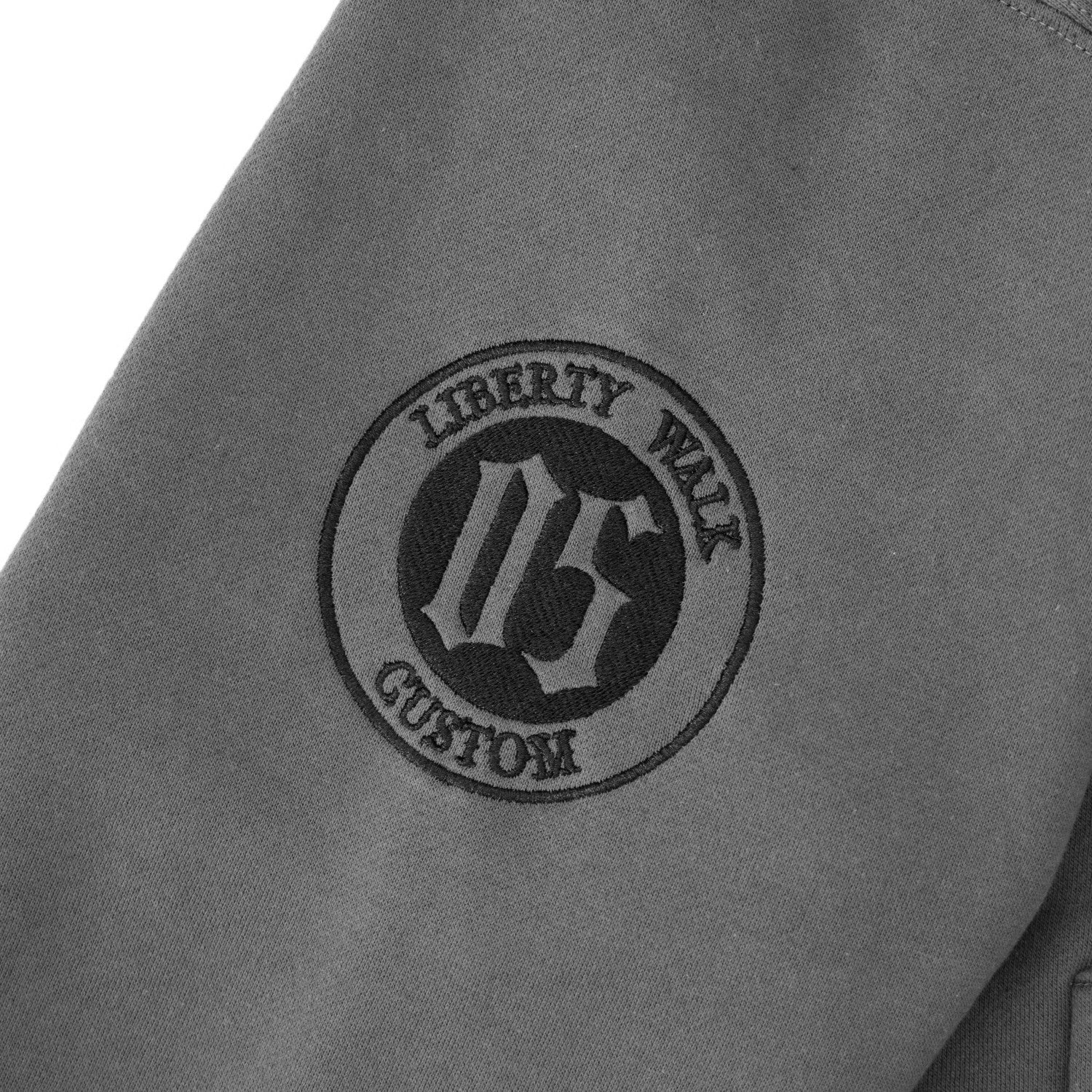 LB Thorn Embroidery Logo Hoodie Grey with Black