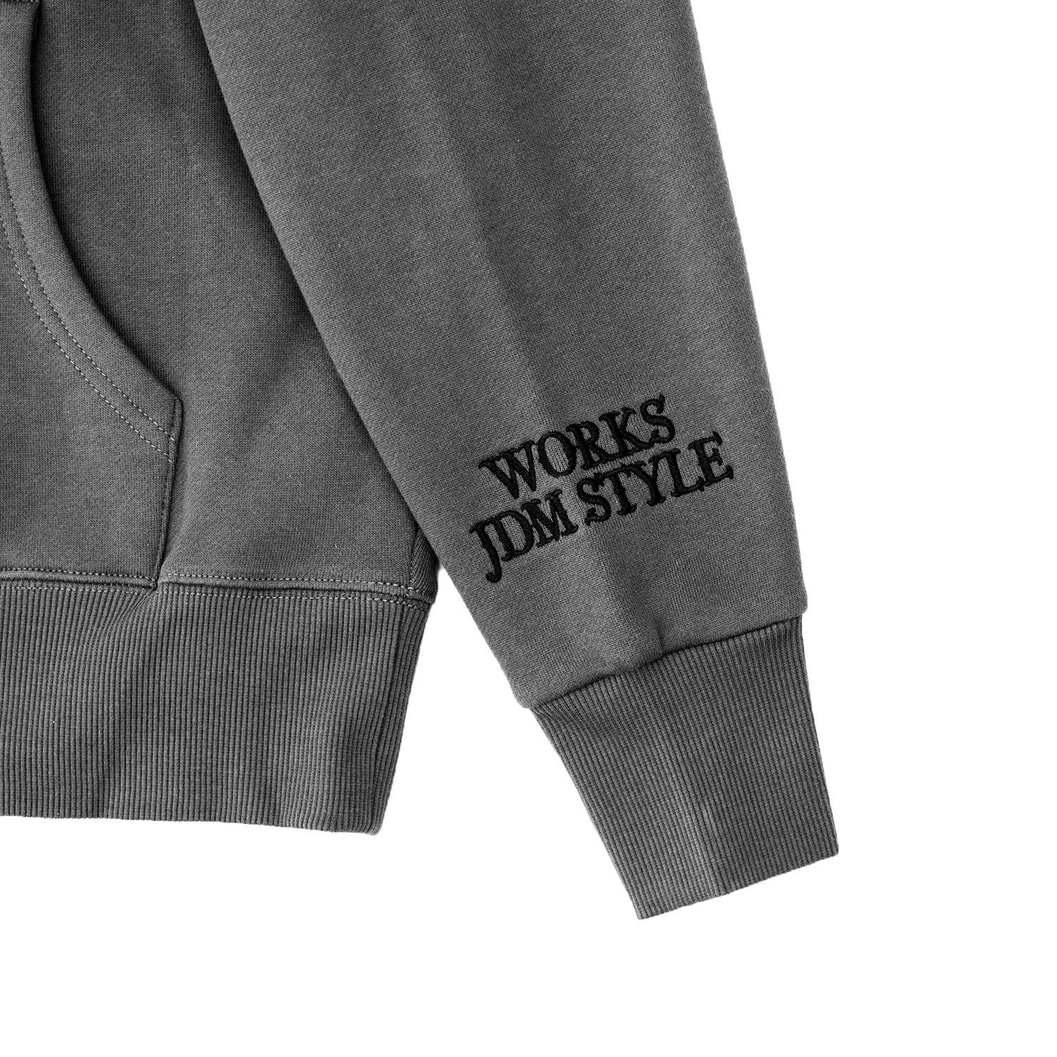 LB Thorn Embroidery Logo Hoodie Grey with Black