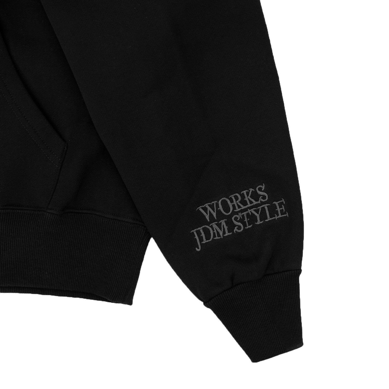 LB Thorn Embroidery Logo Hoodie Black with Grey