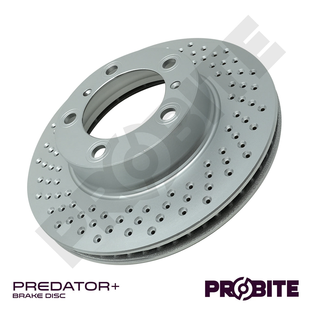 Predator+ | Front Left | 298mm | Vented with Drilled Holes