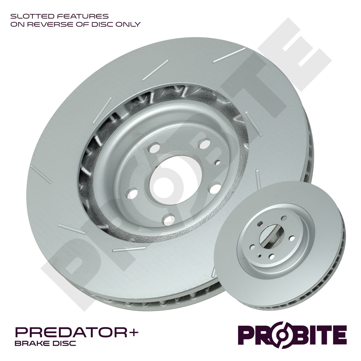Predator+ | Front Right | 350mm | Vented with Grooves