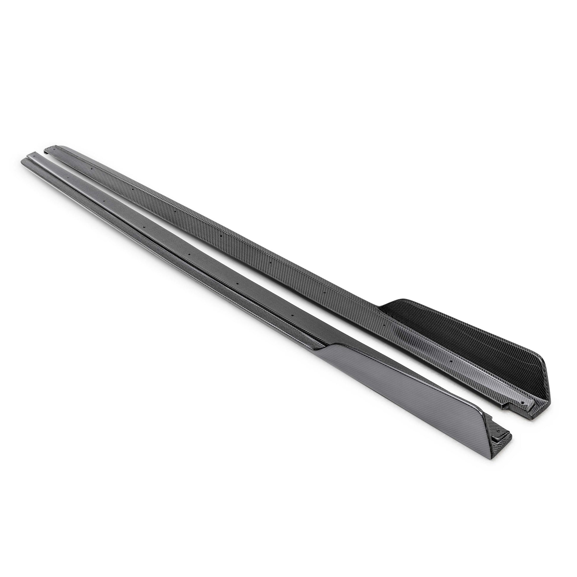 MB-style carbon fiber side skirts for 2022-2024 Subaru WRX