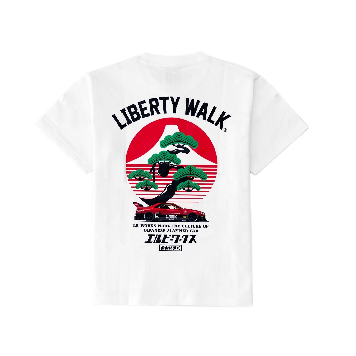 LB Bonsai Hinomaru R34 T-Shirt White