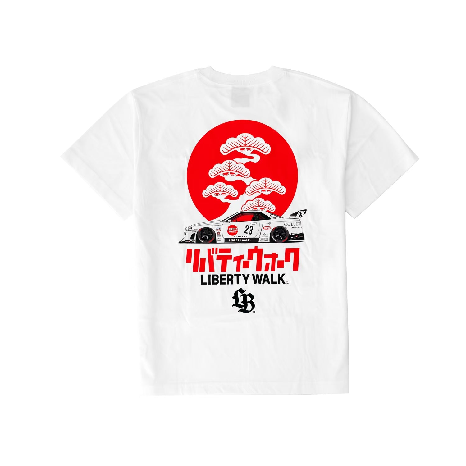 LB Bonsai Hinomaru ER34 Tee White