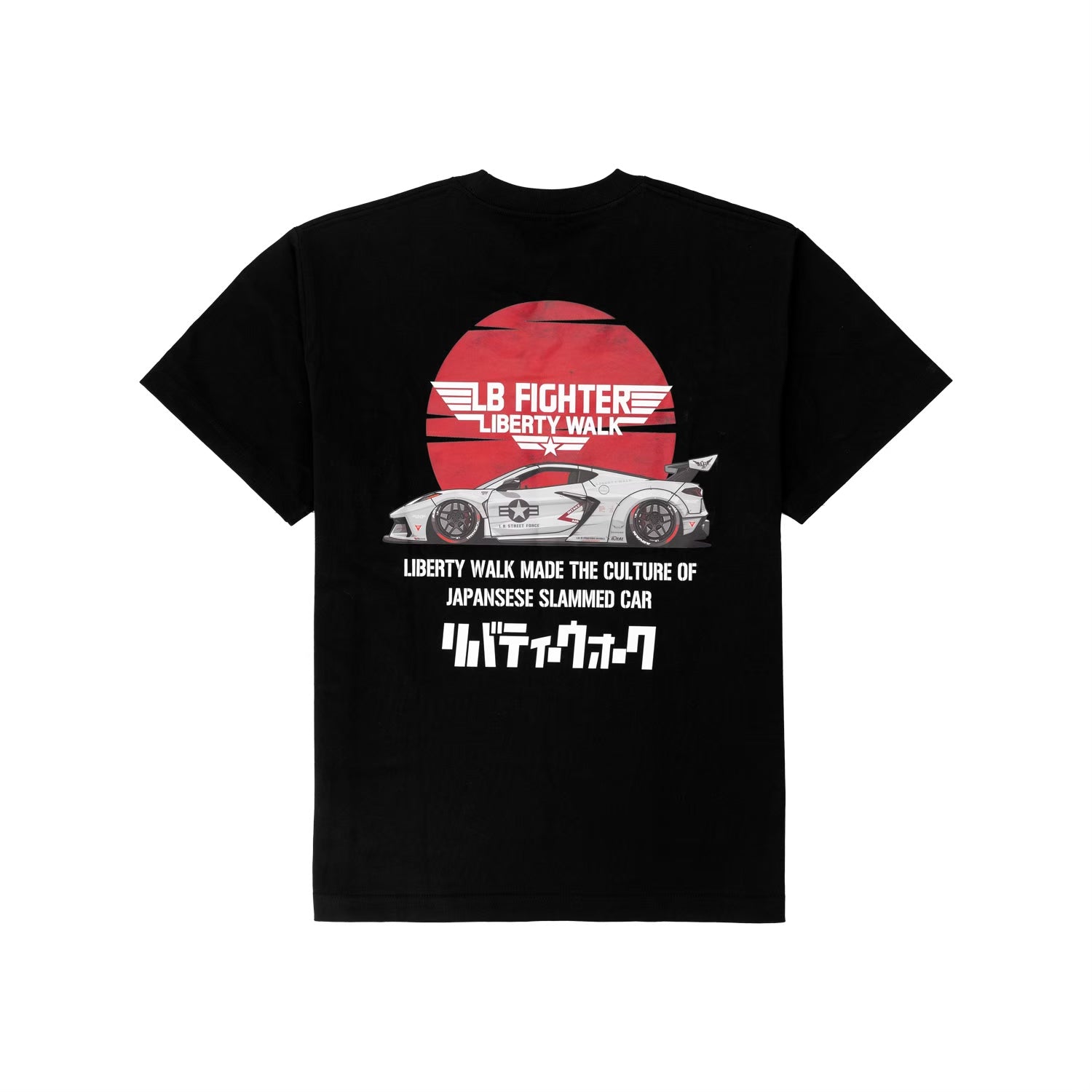 LB FIGHTERS Misawa Air Base_LB Hinomaru Corvette Tee