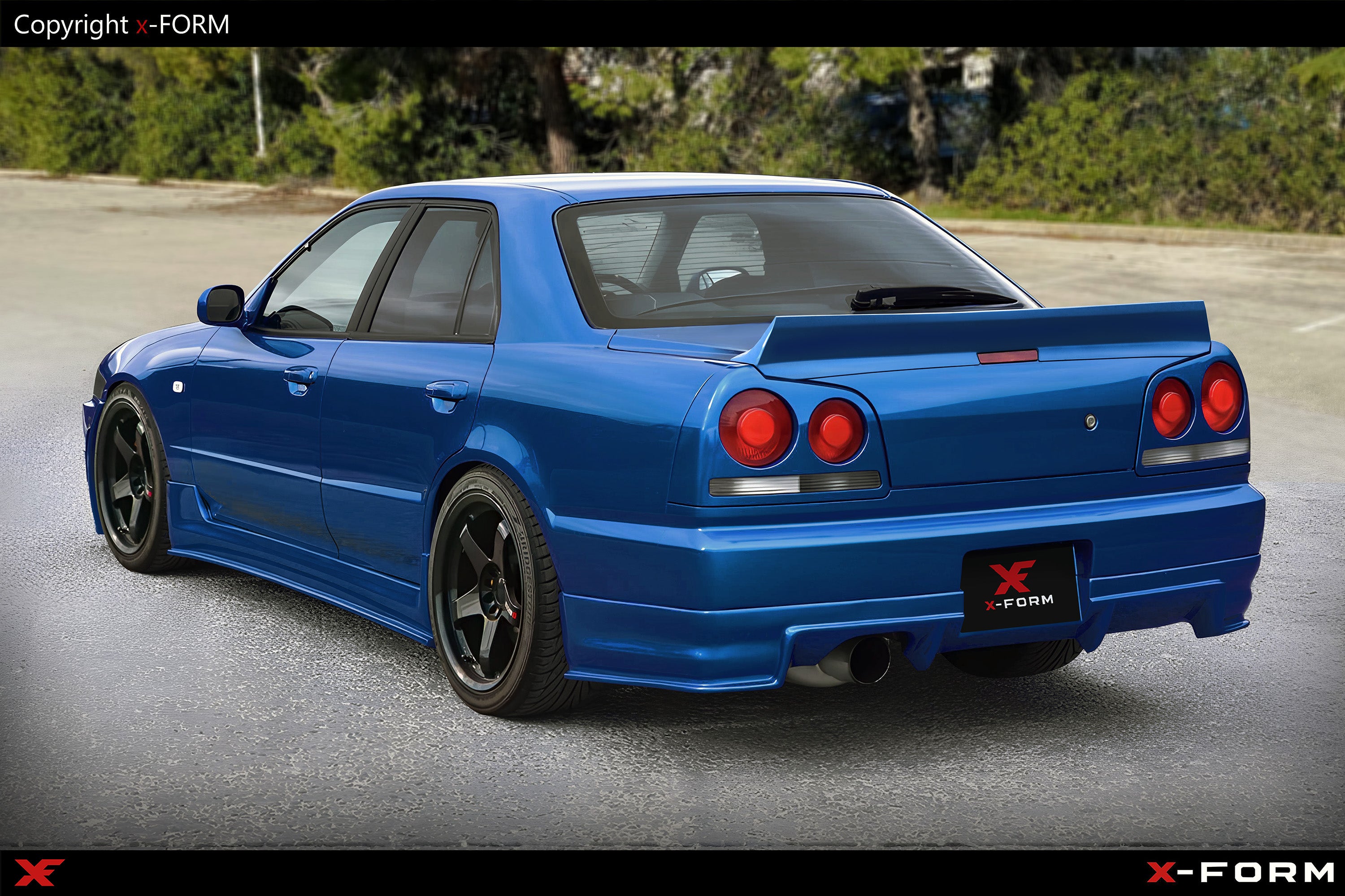 Nissan Skyline R34 Sedan Ducktail Spoiler [AUTOR]