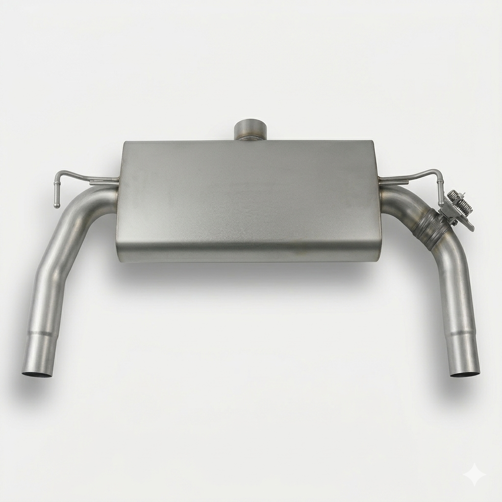 Sport Exhaust for HYUNDAI i30 N PDE 2x 100mm Titanium Black Tips
